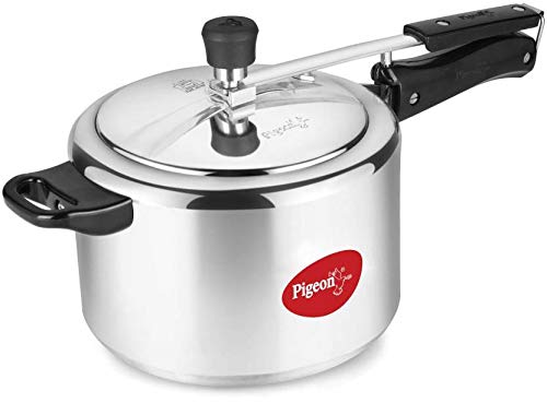 Pigeon by Stovekraft INOX Stainless Steel Inner Lid Pressure Cooker 5 Liter with 5 Years Warranty