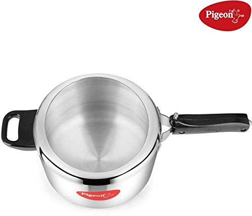 Pigeon by Stovekraft INOX Stainless Steel Inner Lid Pressure Cooker 5 Liter with 5 Years Warranty