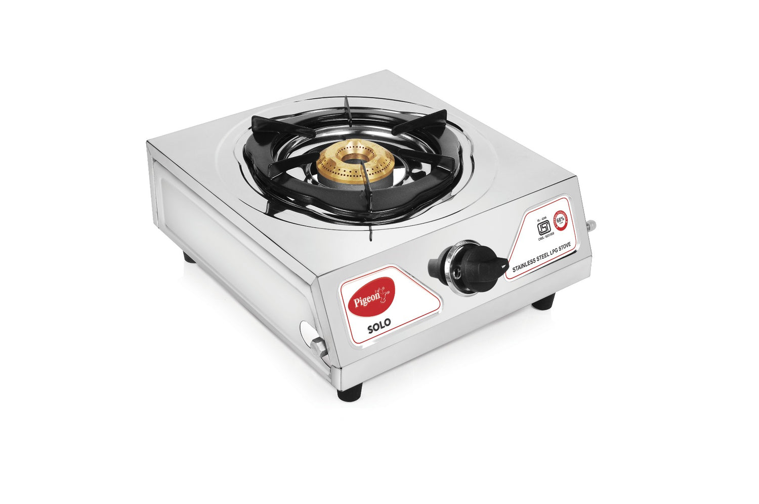 PIGEON SOLO STAINLESS STEEL 1 BURNER GAS STOVE

