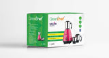 Greenchef Melon Mixer Grinder, 600W, 3 Jars (Pink)