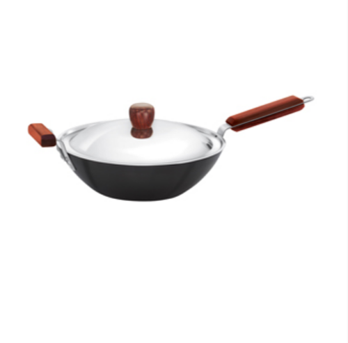 Hawkins INW30S Nonstick Stir-Fry Wok with Stainless Steel Lid