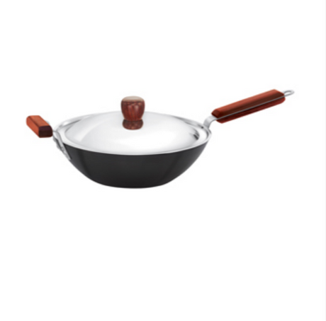 Hawkins INW30S Nonstick Stir-Fry Wok with Stainless Steel Lid