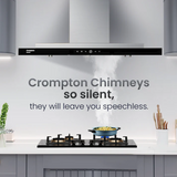 Crompton CHD-GAL90BFE-INX-Island Wall Mounted Chimney 60 cm Quietpro