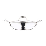 Vinod Triply Platinum Series Induction Friendly Kadai With SS Lid (22, 1.8L)