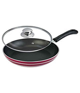 SHEFFIELD CLASSIC Induction Base Non Stick Fry Pan with Glass Lid (24 cm)