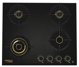 Zeta Plus 460 Built-in Gas Hob 60 cm with Brass Burners & FFSD – 538.41.532