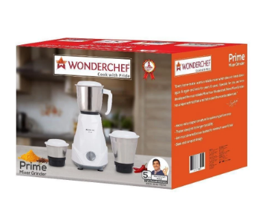 Buy WONDERCHEF MIXER GRINDER PRIME - 500 W at the lowest price in India at Apnidukaan.com