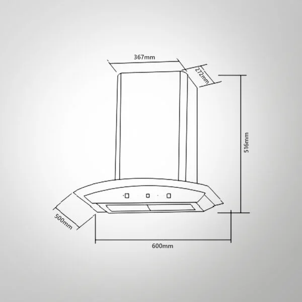 Kaff PRIMA TX DHC 75 Dry Heat Auto Clean Technology Chimney 