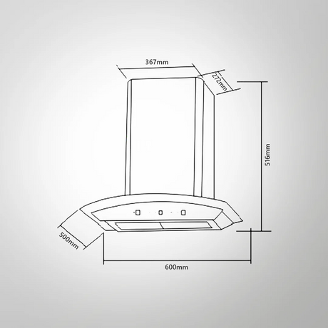 Kaff PRIMA TX DHC 60 Dry Heat Auto Clean Technology Chimney 