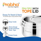 Prima Triply Tope With Lid – 4.5L, 22cm