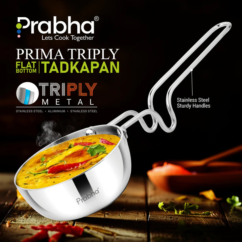 Prima Triply Tadka Pan – 55ml, 12.5cm