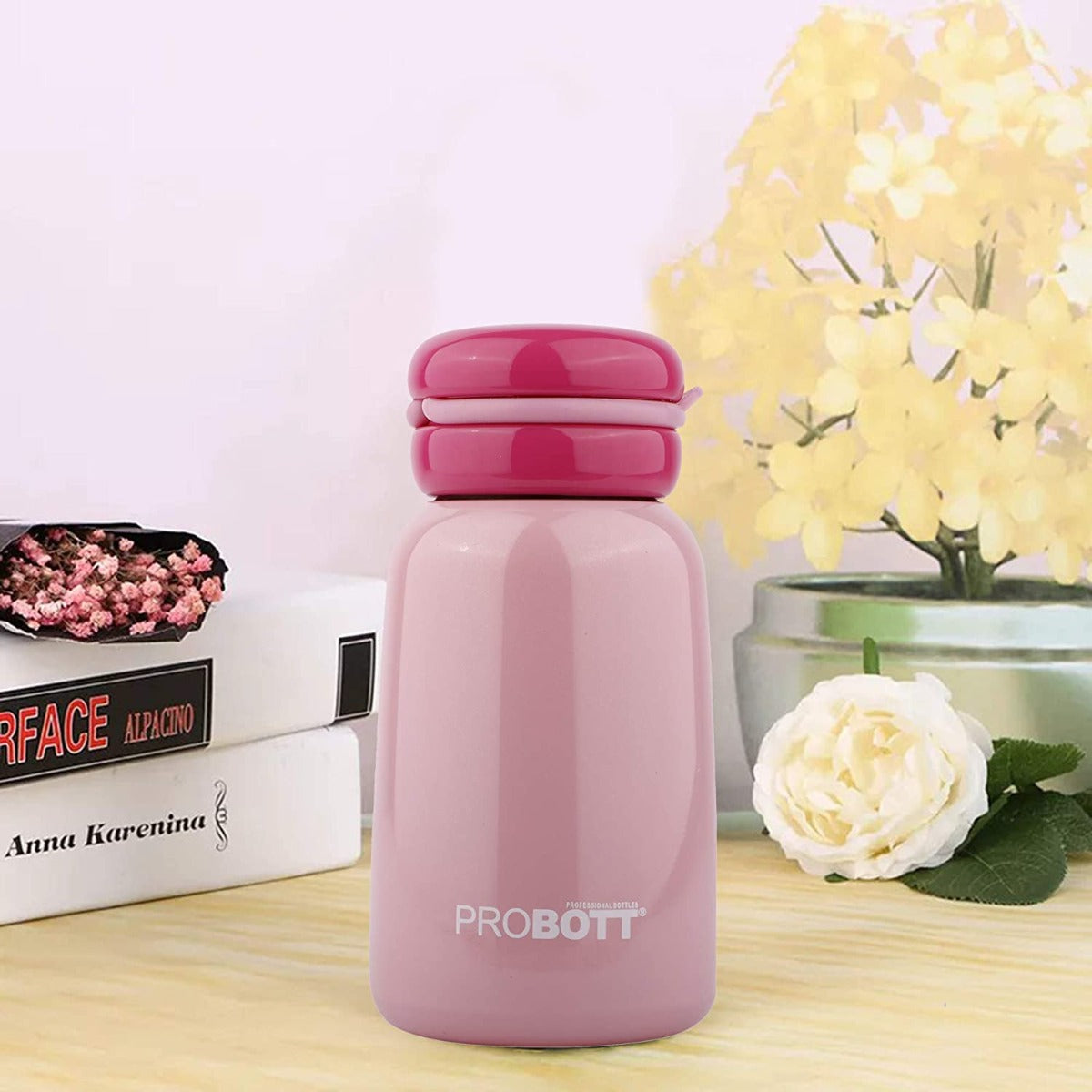 PROBOTT Thermosteel Cute Vacuum Flask 300ml -Pink PB 300-01