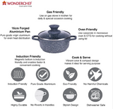 Wonderchef Granite Die-Cast Casserole Set With Lid- Granite