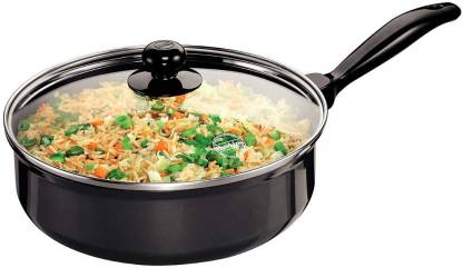 Hawkins Futura Curry Pan with Lid 24 cm (Aluminium, Non-stick)