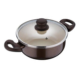 Bergner Press Alluminium Cook & Serve Pot With lid 2.4 L (Brown)