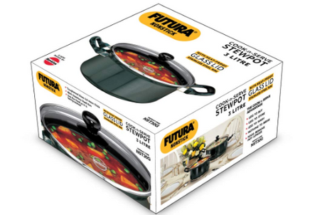 Hawkins Futura Non-Stick Stewpot with Glass Lid 3 L NST30G