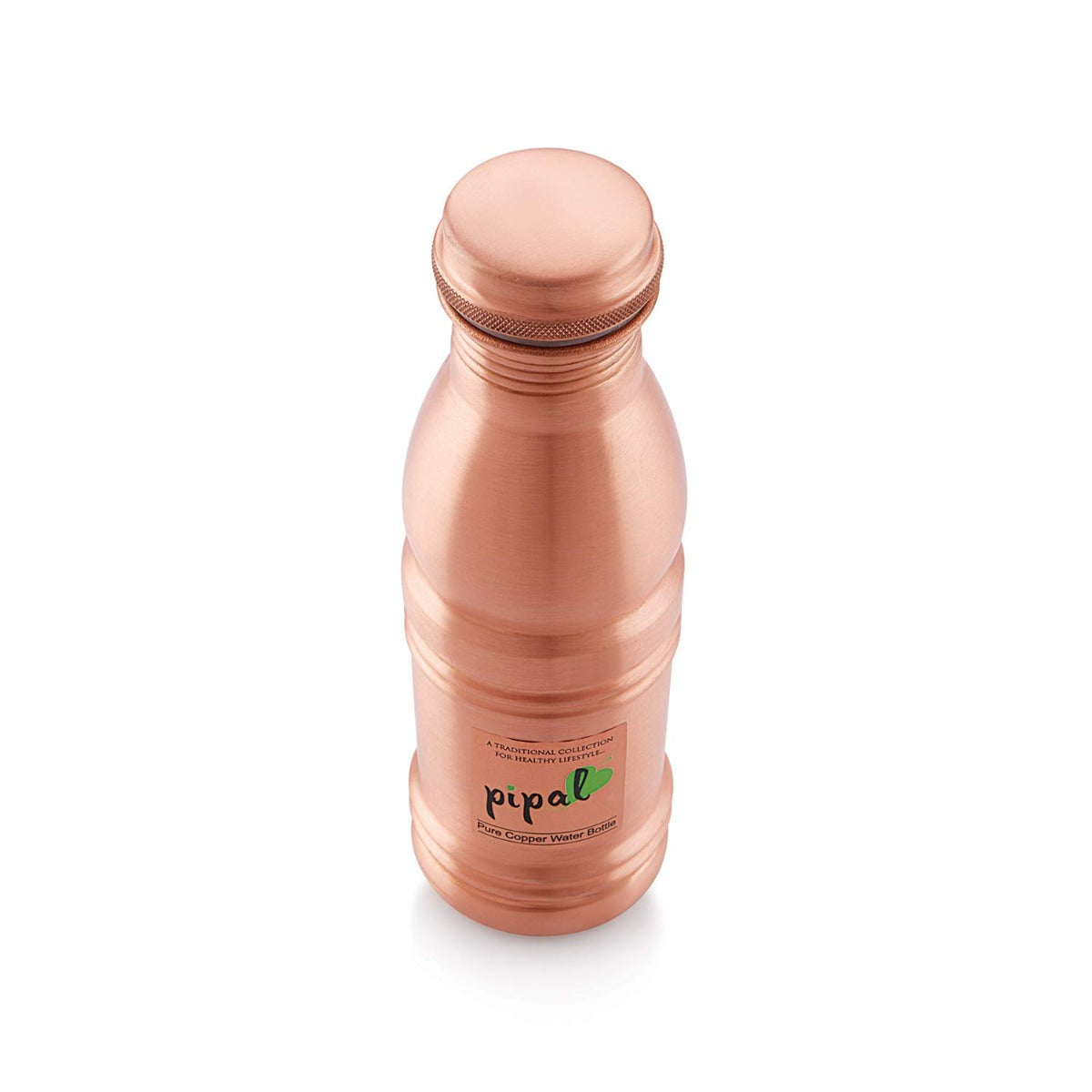 Pipal Product Llp Leak Proof and Joint-Less Copper Matt Finish Water Bottle with Ayurvedic Health Benefits (500 ml)