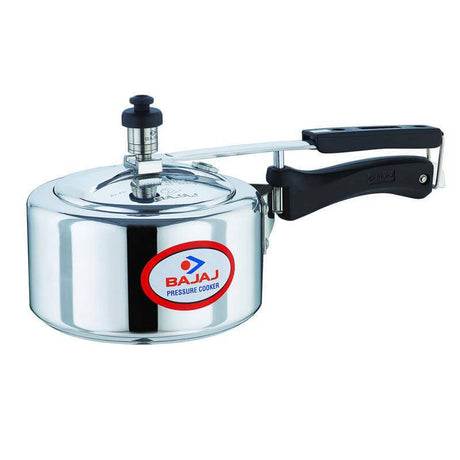 BAJAJ MAJESTY ALUMINIUM BASE PCX 32 PRESSURE COOKER WITH INNER LID, 2 LITRES, SLIVER
