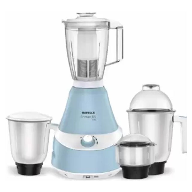 Havells Energia NV 4 jars 750 Mixer Grinder (Blue, 4 Jars)