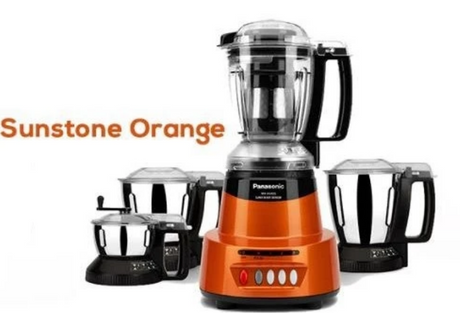 PANASONIC ELEMENTS SUPER MIXER GRINDER MX-AV425, 4-JAR SUPER MIXER GRINDER, 600 WATTS - ( SUNSTONE ORANGE )