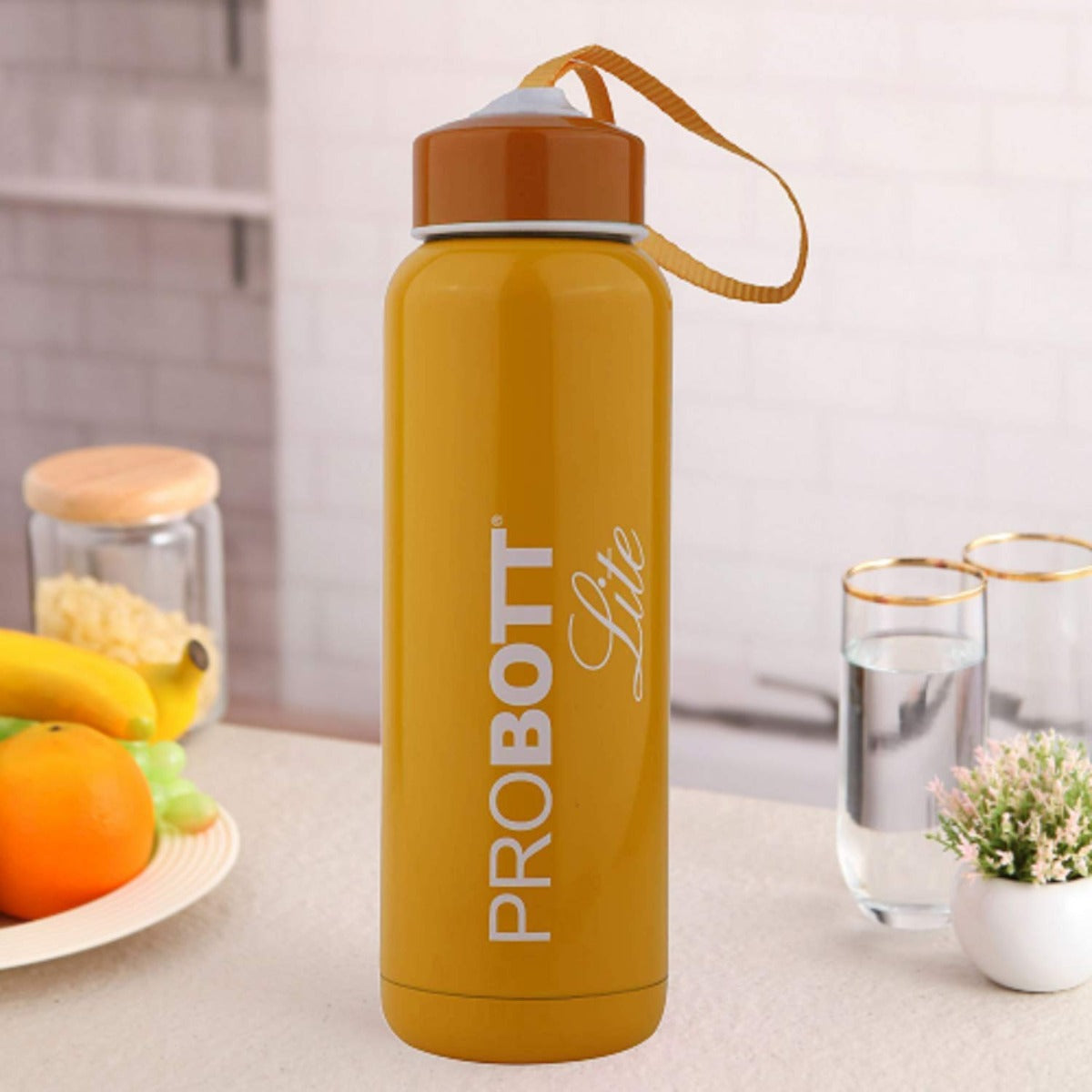 PROBOTT LITE Stainless Steel Water Bottle 800ml Yellow Color (PL800-01)