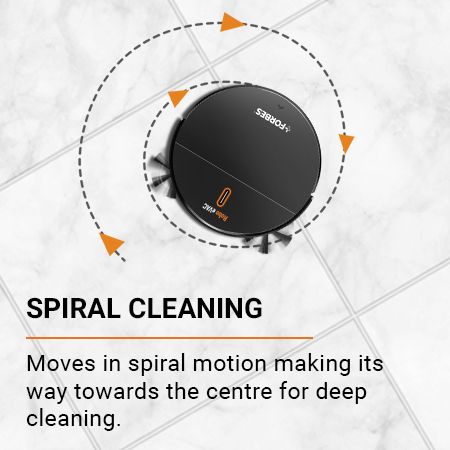 Eureka Forbes Robo eVac Versatile Robotic Vacuum Cleaner that sweeps and mops surfaces with Intelligent Suction Adjustment