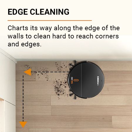 Eureka Forbes Robo eVac Versatile Robotic Vacuum Cleaner that sweeps and mops surfaces with Intelligent Suction Adjustment