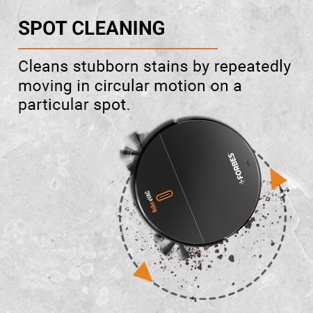 Eureka Forbes Robo eVac Versatile Robotic Vacuum Cleaner that sweeps and mops surfaces with Intelligent Suction Adjustment