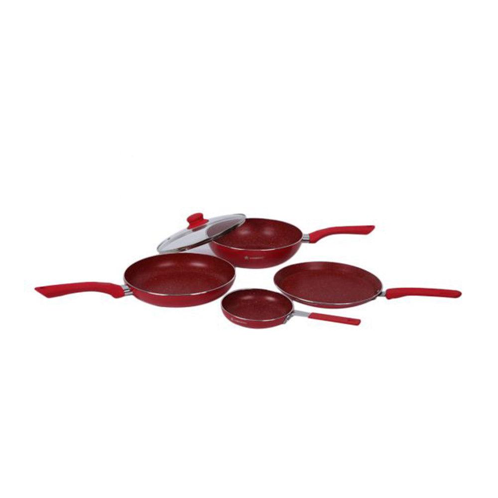 Wonderchef Royal Velvet Red Set