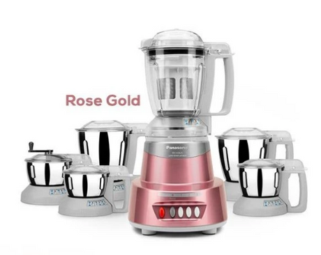 Buy PANASONIC MX-AV625 600 WATTS SUPER MIXER GRINDER, 6-JAR (ROSE GOLD) @ low price