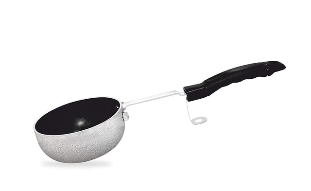 GREENCHEF 10 cm Non-Stick Aluminium Tadka Pan (Silver)