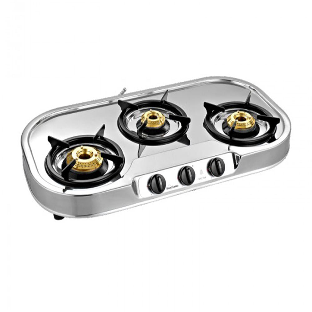 Buy Sunflame Spectra 3 Burner Stainless Steel Gas Stove at the lowest price in India at Apnidukaan.com, Save UPTO 50% Off, All India Free Shipping, Click here to see all of our exclusive deals.
