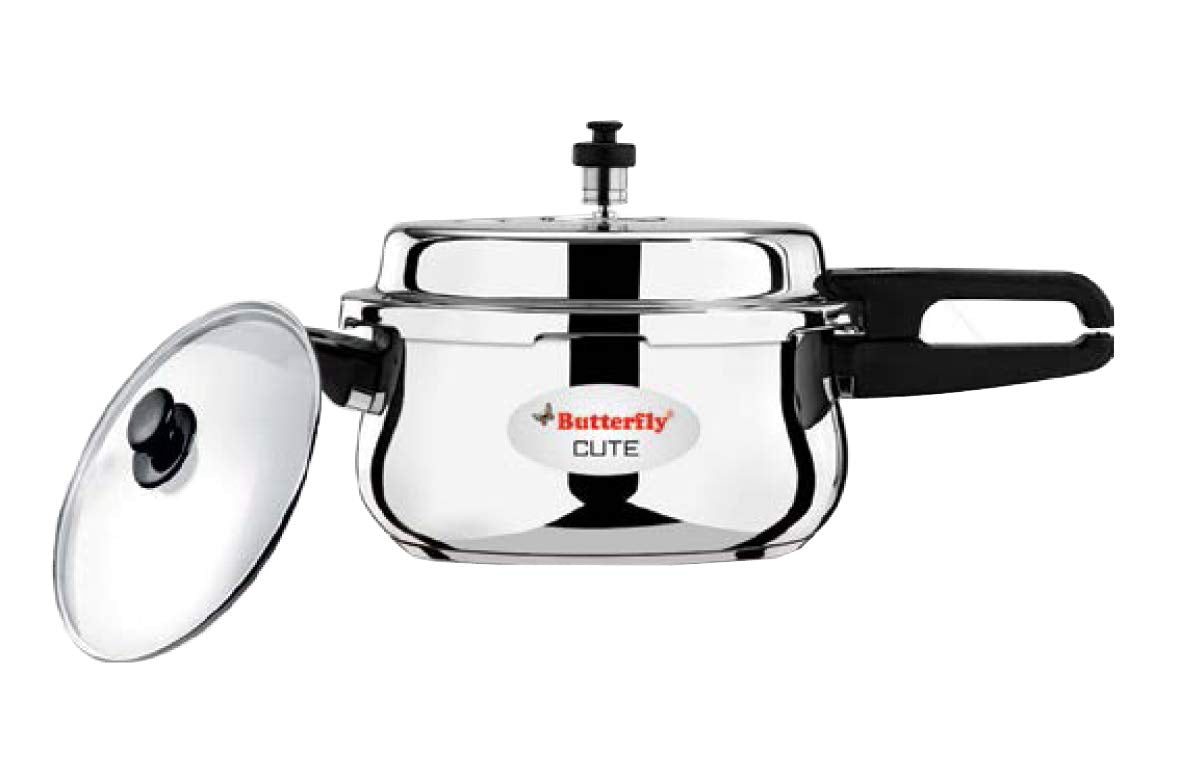 Butterfly 2 Ltr Cute Stainless Steel Induction Base Pressure Cooker