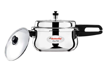 Butterfly 3 Ltr Cute Stainless Steel Induction Base Pressure Cooker