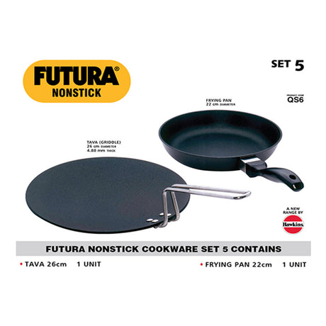 Hawkins Futura Non-Stick Cookware Set 5 (2 Pieces ) NSET 5