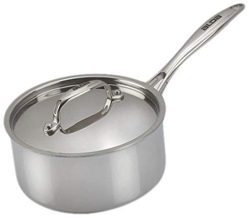 Alda 20cm Tri Ply Stainless Steel Sauce Pan + Lid, Silver