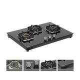 Shine Three Burner Gas Stove/Hob Top Auto Ignition