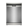 Siemens dishwasher, iQ500 Series, in silver color -front view