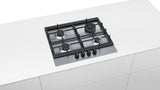 iQ500 60 cm Gas Hob Stainless Steel EC6A5HB90I with Wok Burner