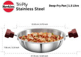 HAWKINS TRI-PLY STAINLESS STEEL 1.5 LITRE