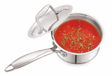 Cello 14 CM Tri-Ply SAUCE PAN with Stainless Steel Lid (1.0 LTR )