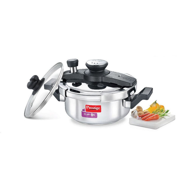 Prestige Clip On Mini Stainless Steel 2 Litre Pressure Cooker 25678