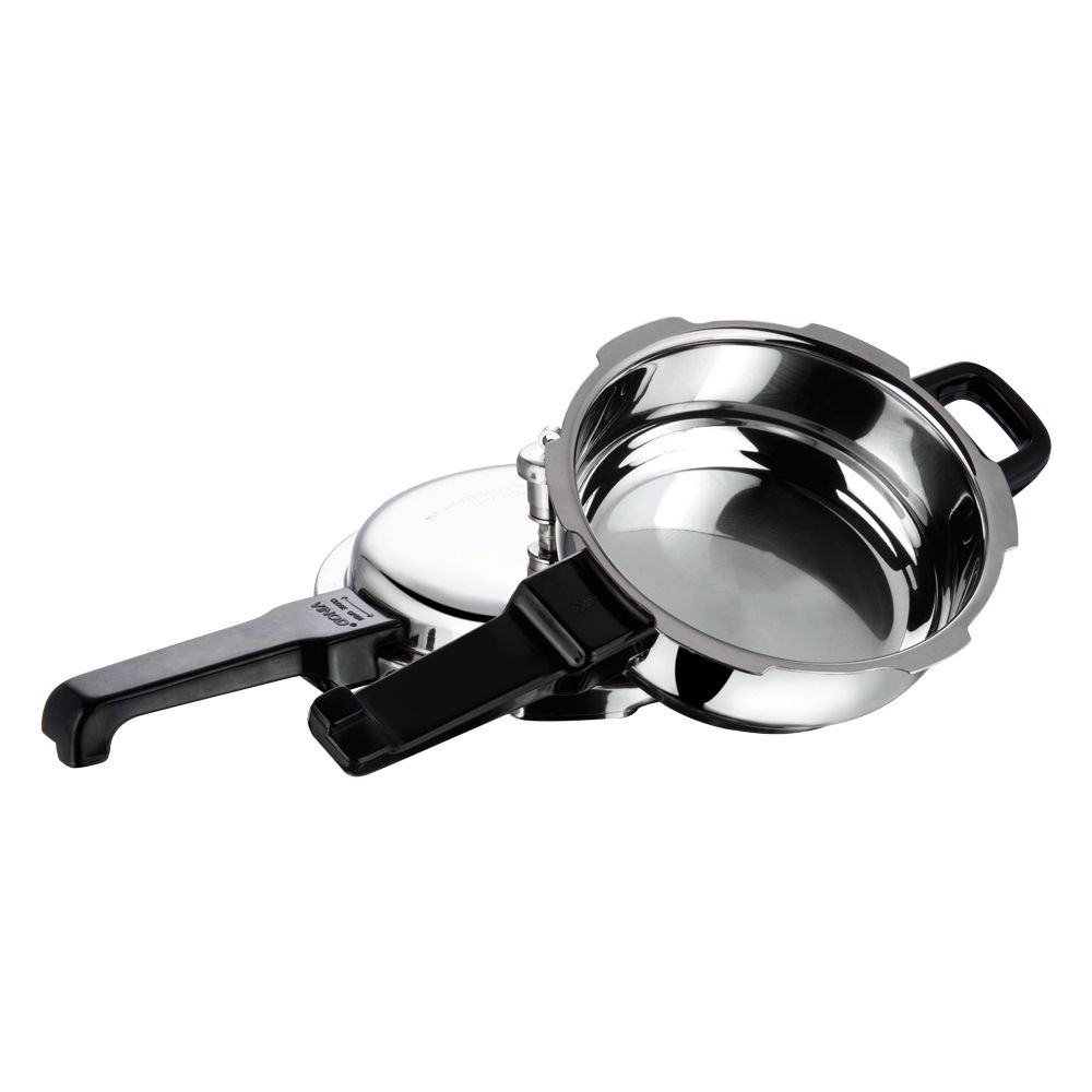 Vinod Platinum Triply Pressure Cooker Flat With Lid - Junior (Induction Friendly)