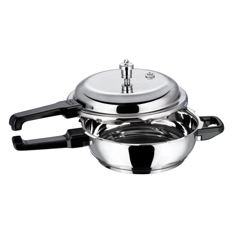 Vinod Stainless Steel Deep Pan Pressure Cooker With Lid - Jumbo (Induction Friendly)