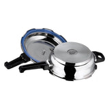 Vinod Stainless Steel Deep Pan Pressure Cooker With Lid - Jumbo (Induction Friendly)