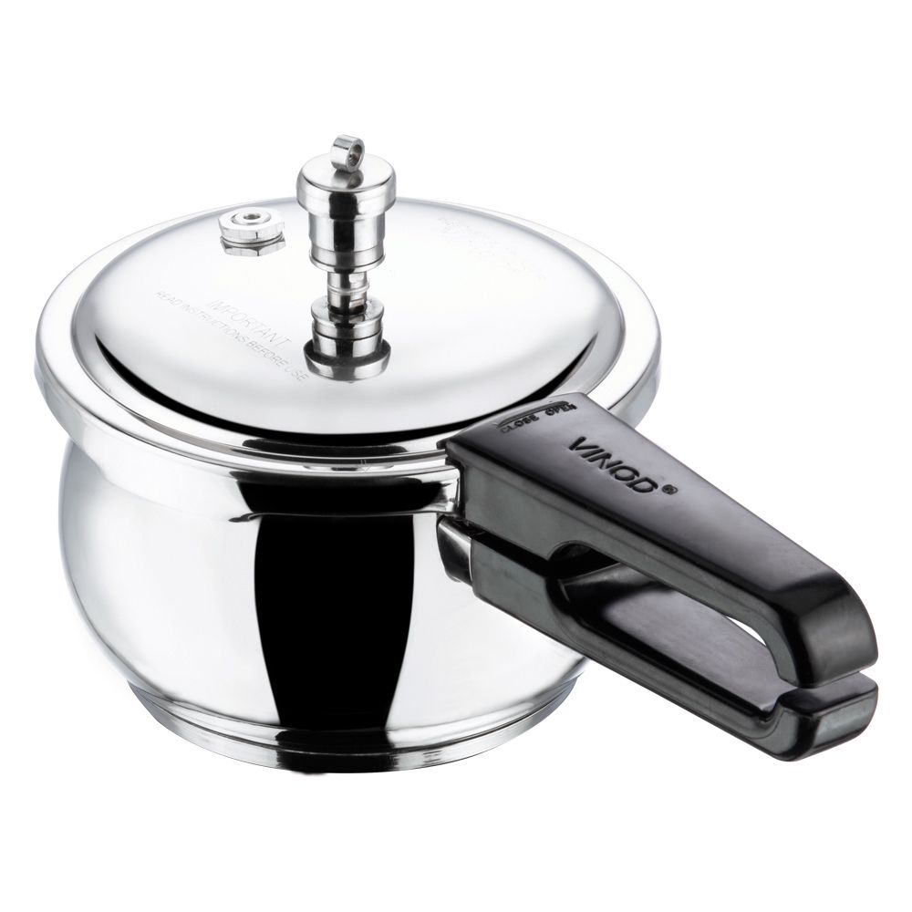 Vinod 18/8 Stainless Steel Splendid Plus Pressure Cooker - 2.5 L (Induction Friendly)