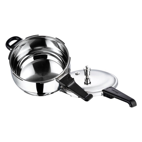 Vinod 18/8 Stainless Steel Splendid Plus Pressure Cooker - 6.5 L (Induction Friendly)