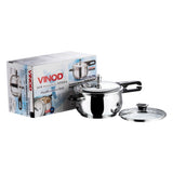 Vinod 18/8 Stainless Steel Splendid Plus Pressure Cooker - 5.5 L (Induction Friendly)