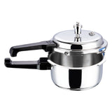 Vinod Platinum Triply Stainless Steel Pressure Cooker- 2 L (Induction Friendly)