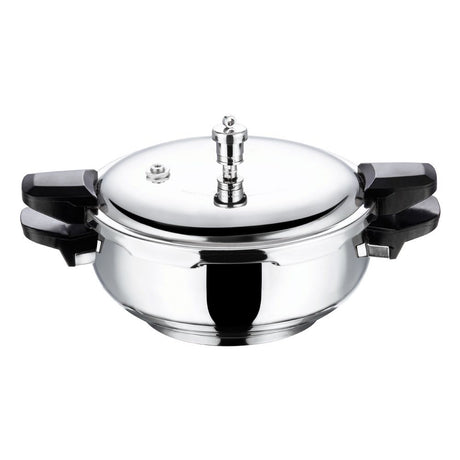 Vinod 18/8 Stainless Steel Magic Pressure Cooker - 5.5 Litre (Induction Friendly)